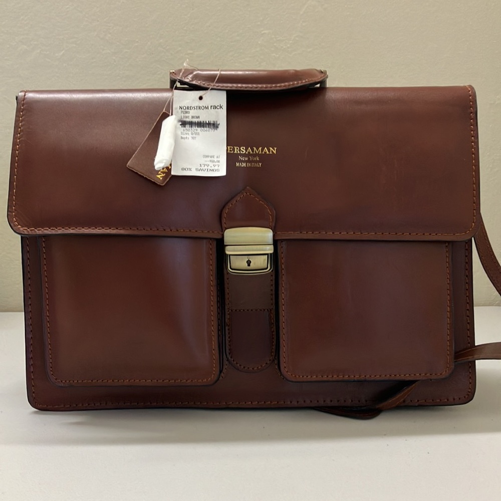 PERSAMAN NEW YORK unisex bag - Light Brown, never used 💐 please read details 🙏